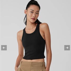 Alo Goddess Ribbed Go-To Tank